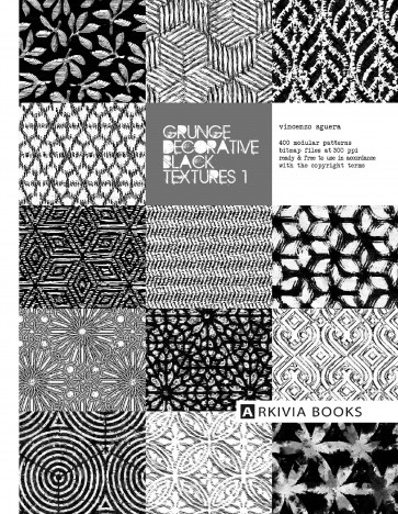 LIBRO-GRUNGE-DECORATIVE-BLACK-TEXTURES-VOL-1-ARKIVIA-BOOKS-Mede-Bookstore