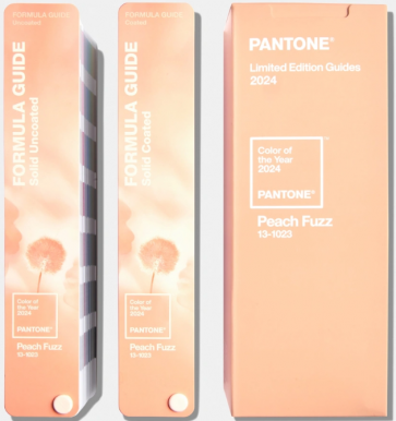 Pantone ® FORMULA GUIDE Coated & Uncoated  COLOR OF THE YEAR 2024 PEACH FUZZ 13-1023