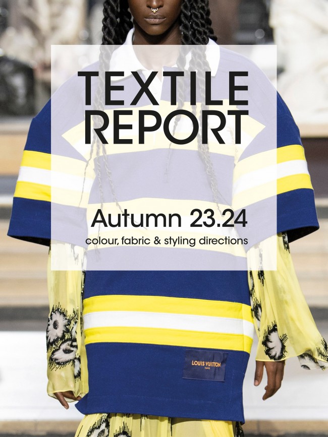 RIVISTA ANTICIPAZIONI MODA DONNA AUTUNNO 2023/2024 TEXTILE REPORT Mede